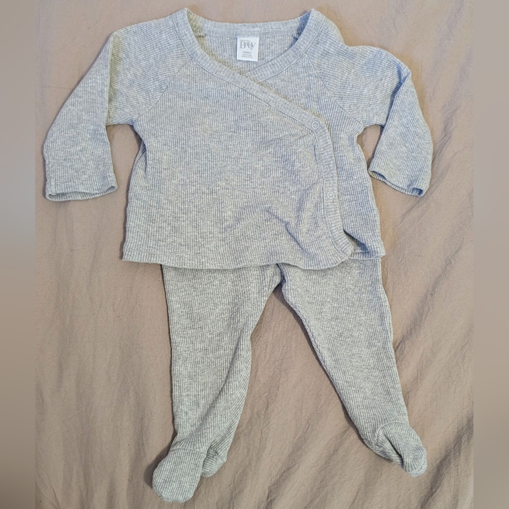 Nordstrom Baby Gray Knit Ensemble Newborn